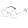 MOODISH MO7655 49-18-145 Retro Semi-Titanium Glasses Frame IP Two-Tone Plating