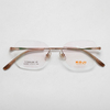 KOJI MJ2507 51-17-145 Titanium Rimless Browline Glasses Frame OEM ODM