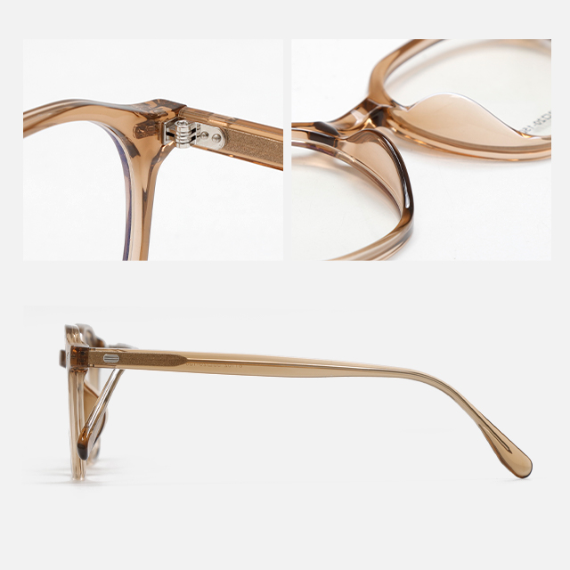 CAILIN KELIEN 81 Series Keyhole Navy Blue Acetate Unique Optical Frame - 81102