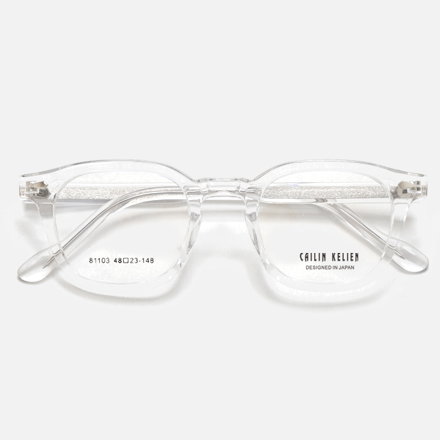 CAILIN KELIEN 81 Series Shield Champagne Acetate Luxury Optical Frame - 81103