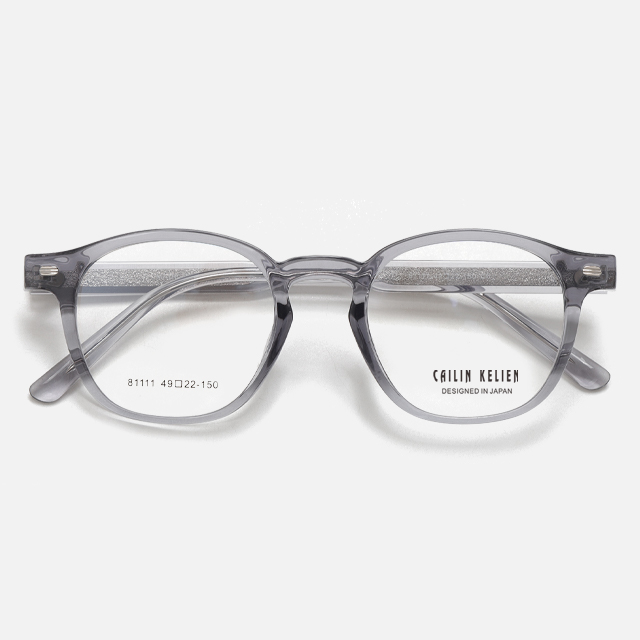 CAILIN KELIEN 81 Series Geometric Crystal Pink Acetate Fashion Optical Frame - 81111