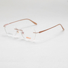 KOJI MJ2520 55-17-145 Titanium Rimless Optical Glasses Frame OEM ODM