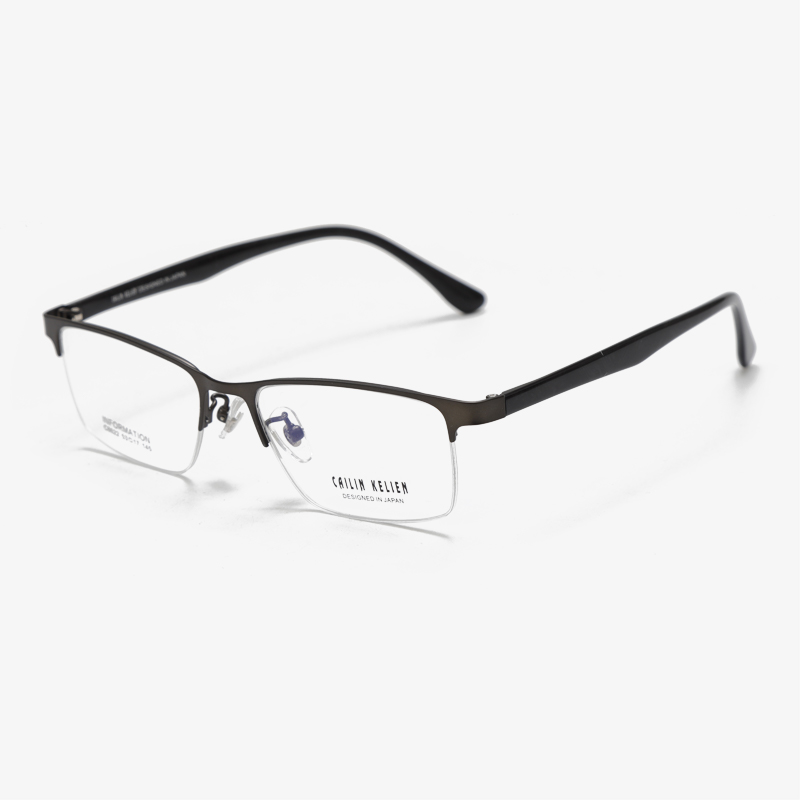C8622 53-17-145 Semi Rimless Business Anti Magnetic Glasses
