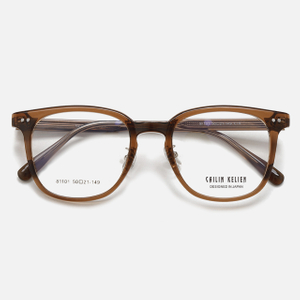 CAILIN KELIEN 81 Series Semi Rimless Smoke Grey Acetate Minimalist Optical Frame - 81101