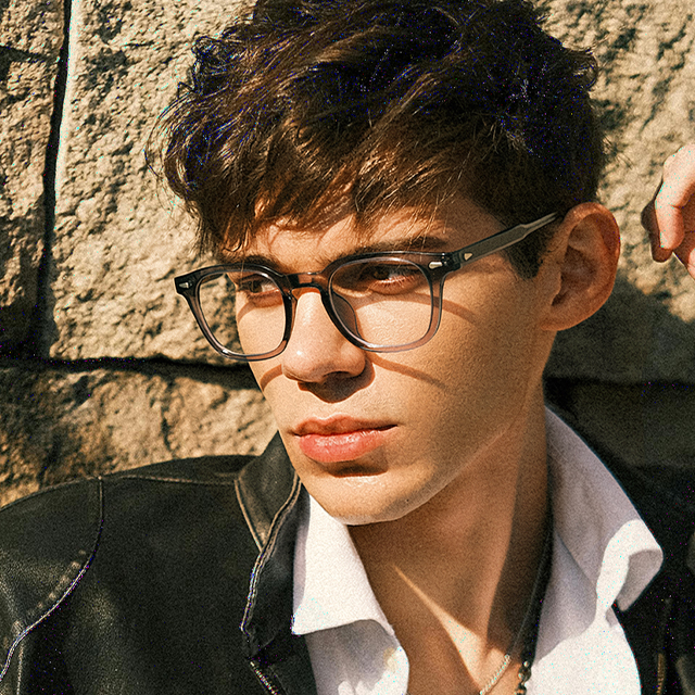 CAILIN KELIEN 81 Series Shield Champagne Acetate Luxury Optical Frame - 81103