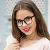 CAILIN KELIEN 81 Series Cat Eye Burgundy Acetate Elegant Optical Frame - 81110
