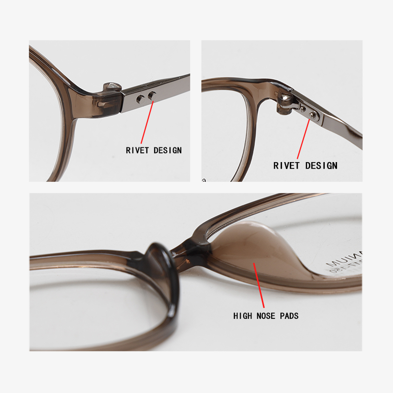 6925 50-17-150 Ultra Light Flexible Titanium Plastic Optical Frames MOODISH