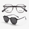 96006 50-21-150 Magnetic Snap On Clip On Sunglasses MOODISH