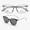 96018 52-17-148 Magnetic Snap-On Design Polarized Clip-On Glasses for Prescription Eyeglasses MOODISH