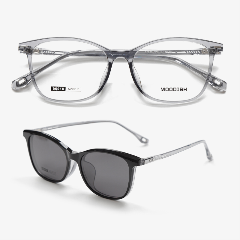 96018 52-17-148 Magnetic Snap-On Design Polarized Clip-On Glasses for Prescription Eyeglasses MOODISH