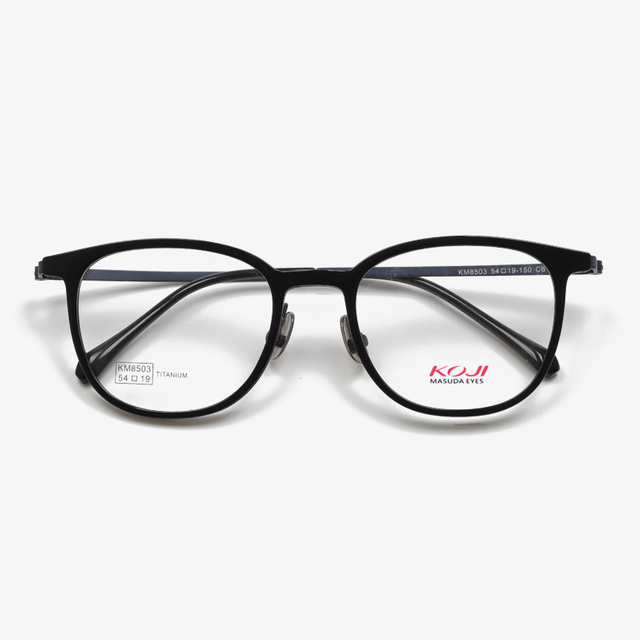 KM8503 54-19-150 Titanium Half-Rim Screwless Eyeglasses Frames KOJI MASUDA