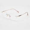 2026 55-18-148 Wooden Rimless Titanium Eyeglasses OEM