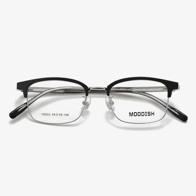 MOODISH 70503 49-18-146 Retro Lightweight Eyeglass Frames