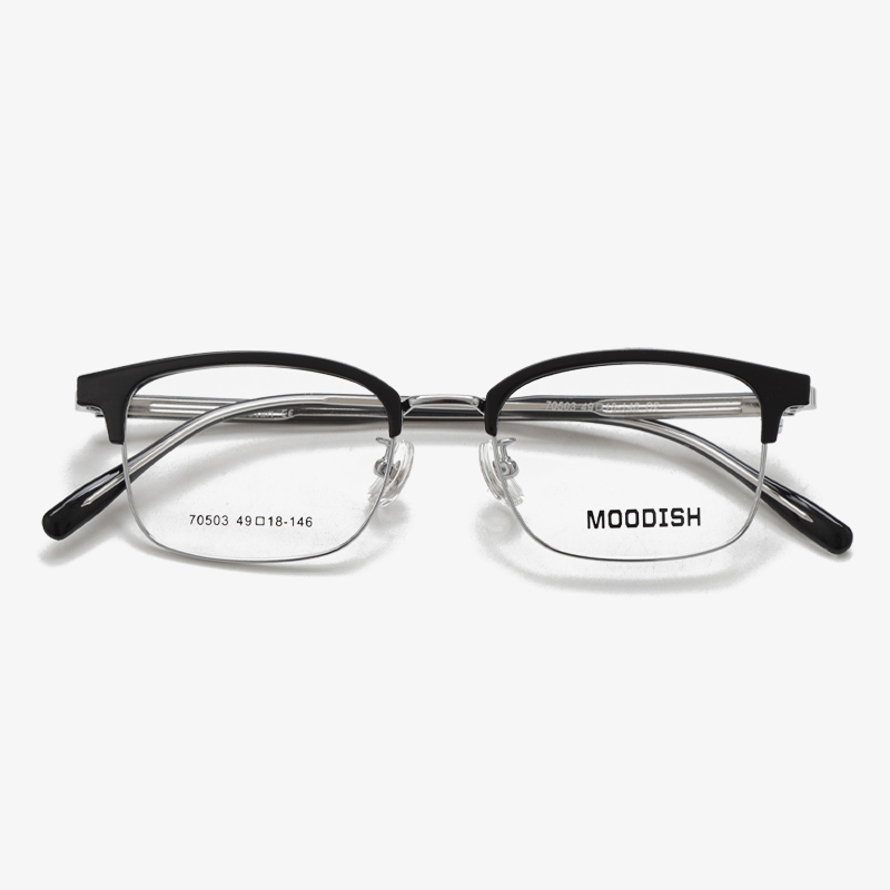 MOODISH 70503 49-18-146 Retro Lightweight Eyeglass Frames
