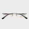 2015 57-17-148 Wood Inlay Titanium Rimless Eyeglasses Frames OEM