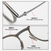 KM8509 52-19-150 Titanium Rimlock Eyeglass Frames OEM