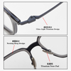 KM8508 57-17-152 Titanium Rimlock Eyeglass Frames