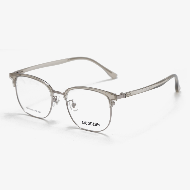 70515 53-18-147 Metal Retro Business Glasses Lightweight MOODISH
