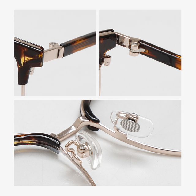 70513 53-18-146 Lightweight Metal Vintage Eyeglass Frames MOODISH