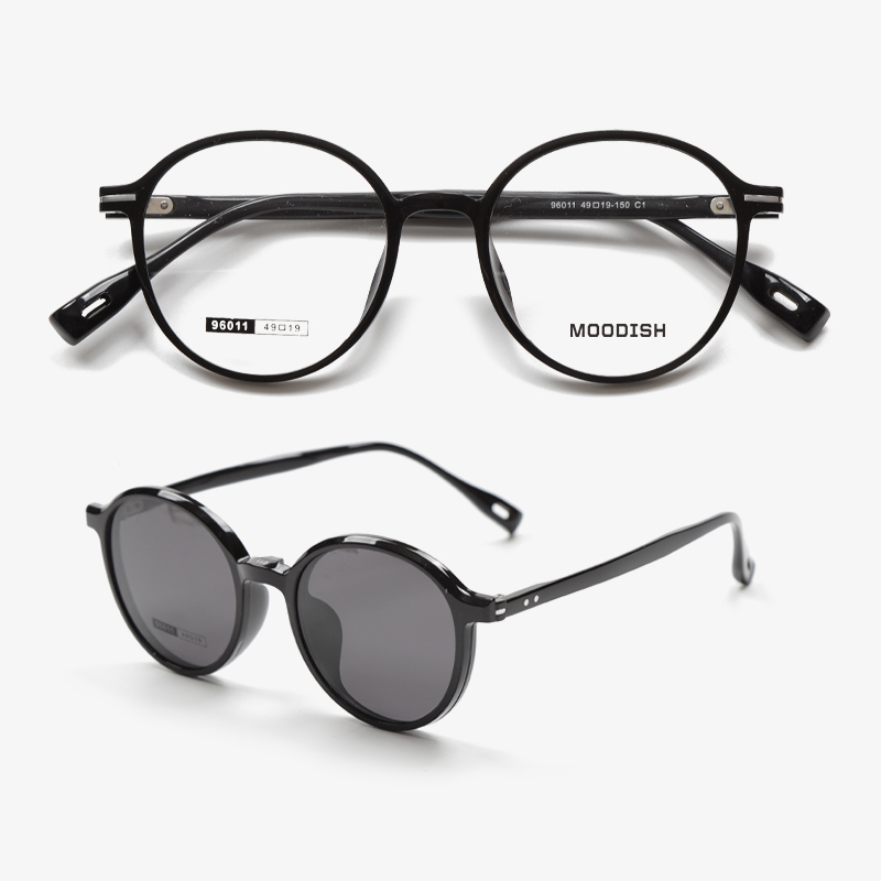 96011 49-19-150 Snap On Magnetic Clip On Sunglasses For Prescription Glasses