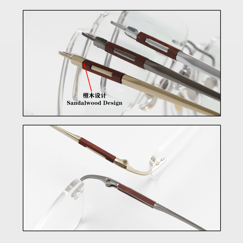 2030 56-18-148 Woodless Invisible Titanium Glasses Frame KOJI MASUDA