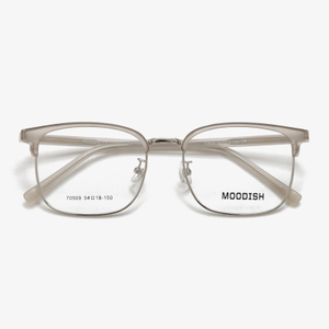 70509 54-18-150 Ultra Light Metal Brow Bar Semi Rimless Eyeglasses