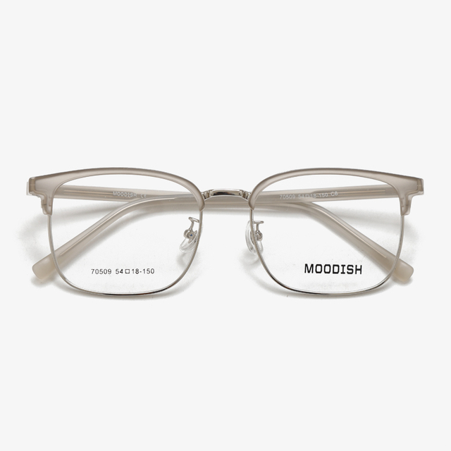 70509 54-18-150 Ultra Light Metal Brow Bar Semi Rimless Eyeglasses