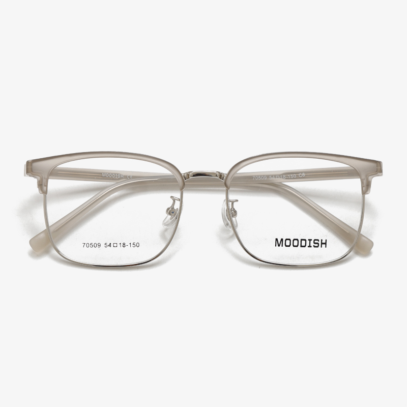 70509 54-18-150 Ultra Light Metal Brow Bar Semi Rimless Eyeglasses