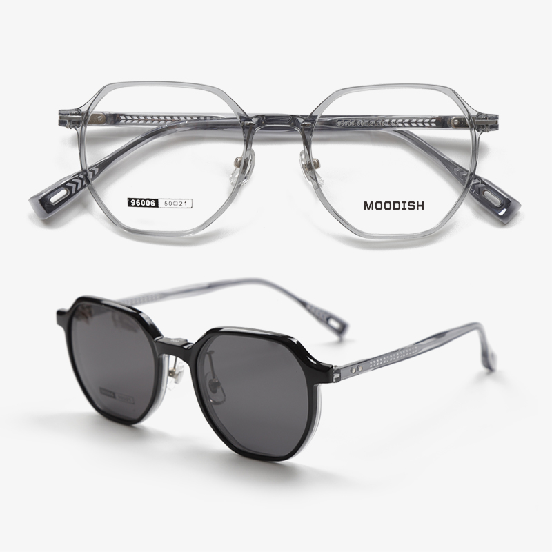 96006 50-21-150 Magnetic Snap On Clip On Sunglasses MOODISH
