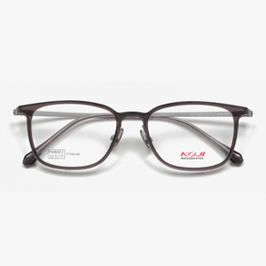 KM8501 52 17 148 Titanium Half Rim Eyeglass Frames KOJI MASUDA