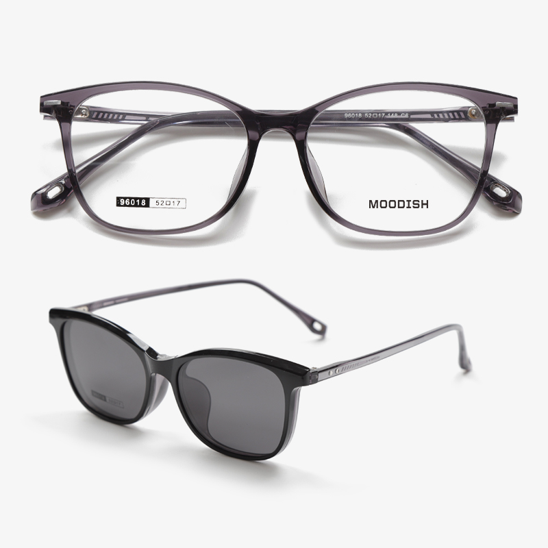 96018 52-17-148 Magnetic Snap-On Design Polarized Clip-On Glasses for Prescription Eyeglasses MOODISH