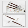 2022 56-17-148 Wood Inlay Titanium Rimless Eyeglasses KOJI MASUDA