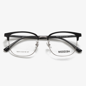 70515 53-18-147 Metal Retro Business Glasses Lightweight MOODISH