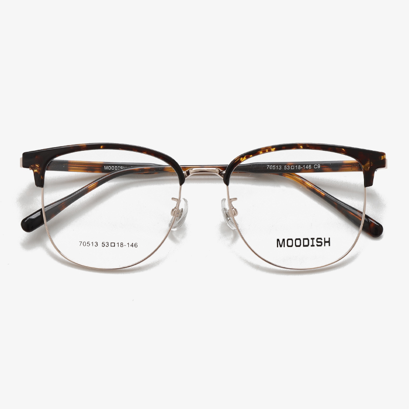 70513 53-18-146 Lightweight Metal Vintage Eyeglass Frames MOODISH