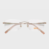 2026 55-18-148 Wooden Rimless Titanium Eyeglasses OEM