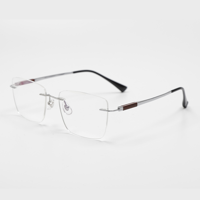 2005 55-18-148 Wood Titanium Rimless Eyewear Frames KOJI MASUDA