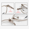 96001 47-21-150 Lightweight Hypoallergenic Crystal Leg Glasses Frame
