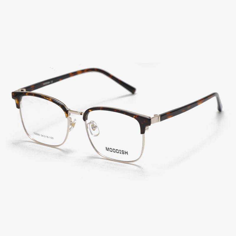 70509 54-18-150 Ultra Light Metal Brow Bar Semi Rimless Eyeglasses