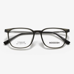 6911 52-17-150 Ultra Light TR90 Memory Titanium Eyeglass Frames MOODISH