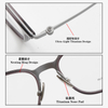 KM8501 52 17 148 Titanium Half Rim Eyeglass Frames KOJI MASUDA