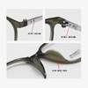 6911 52-17-150 Ultra Light TR90 Memory Titanium Eyeglass Frames MOODISH