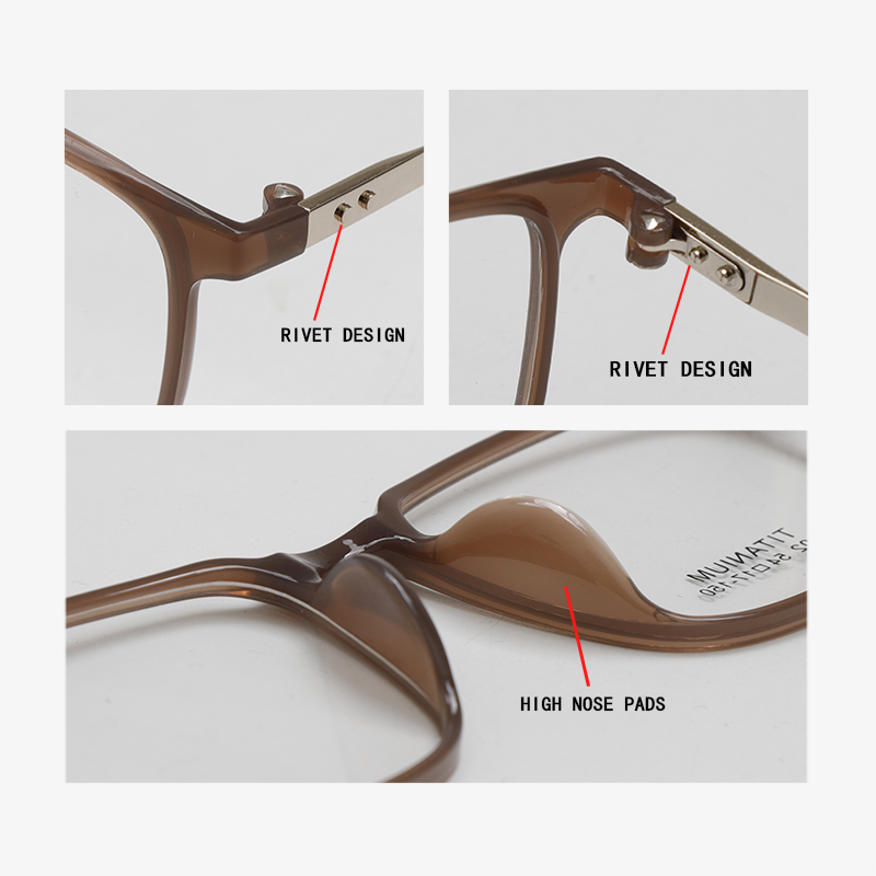 6902 54-17-150 Ultralight Flexible Titanium Plastic Optical Frames