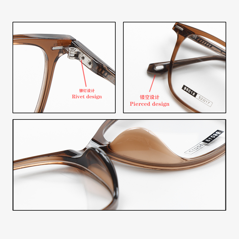 96018 52-17-148 Magnetic Snap-On Design Polarized Clip-On Glasses for Prescription Eyeglasses MOODISH