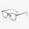 KM8501 52 17 148 Titanium Half Rim Eyeglass Frames KOJI MASUDA