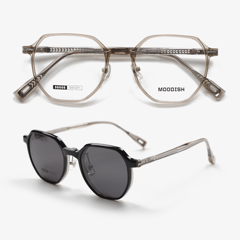 96006 50-21-150 Magnetic Snap On Clip On Sunglasses MOODISH