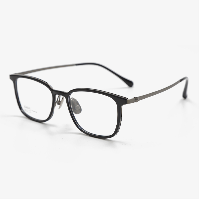 KM8501 52 17 148 Titanium Half Rim Eyeglass Frames KOJI MASUDA