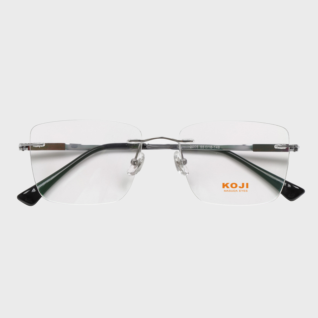 2005 55-18-148 Wood Titanium Rimless Eyewear Frames KOJI MASUDA