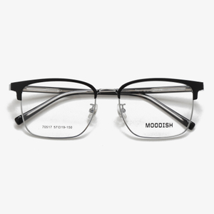 70517 57-19-150 Lightweight Metal Retro Eyeglass Frames